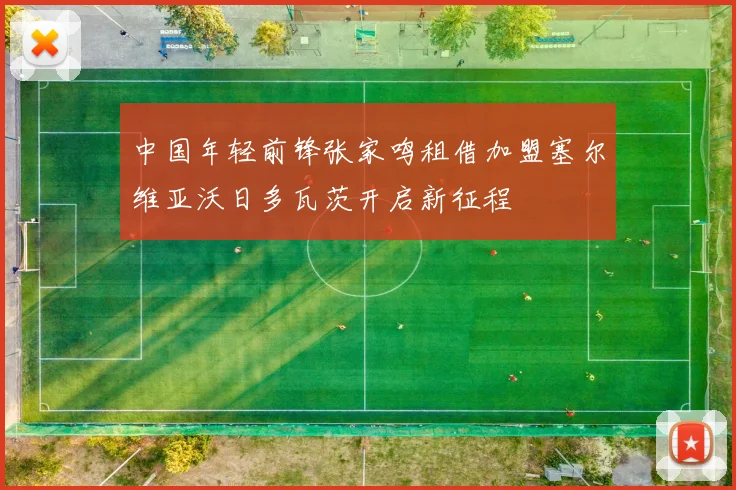 中国年轻前锋张家鸣租借加盟塞尔维亚沃日多瓦茨开启新征程